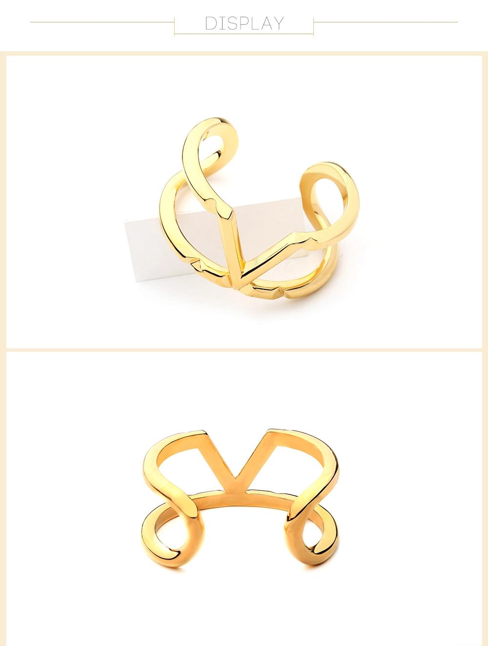 New Brass Knot Zirconia Cuff Bracelet Bangle Bridal Bracelet