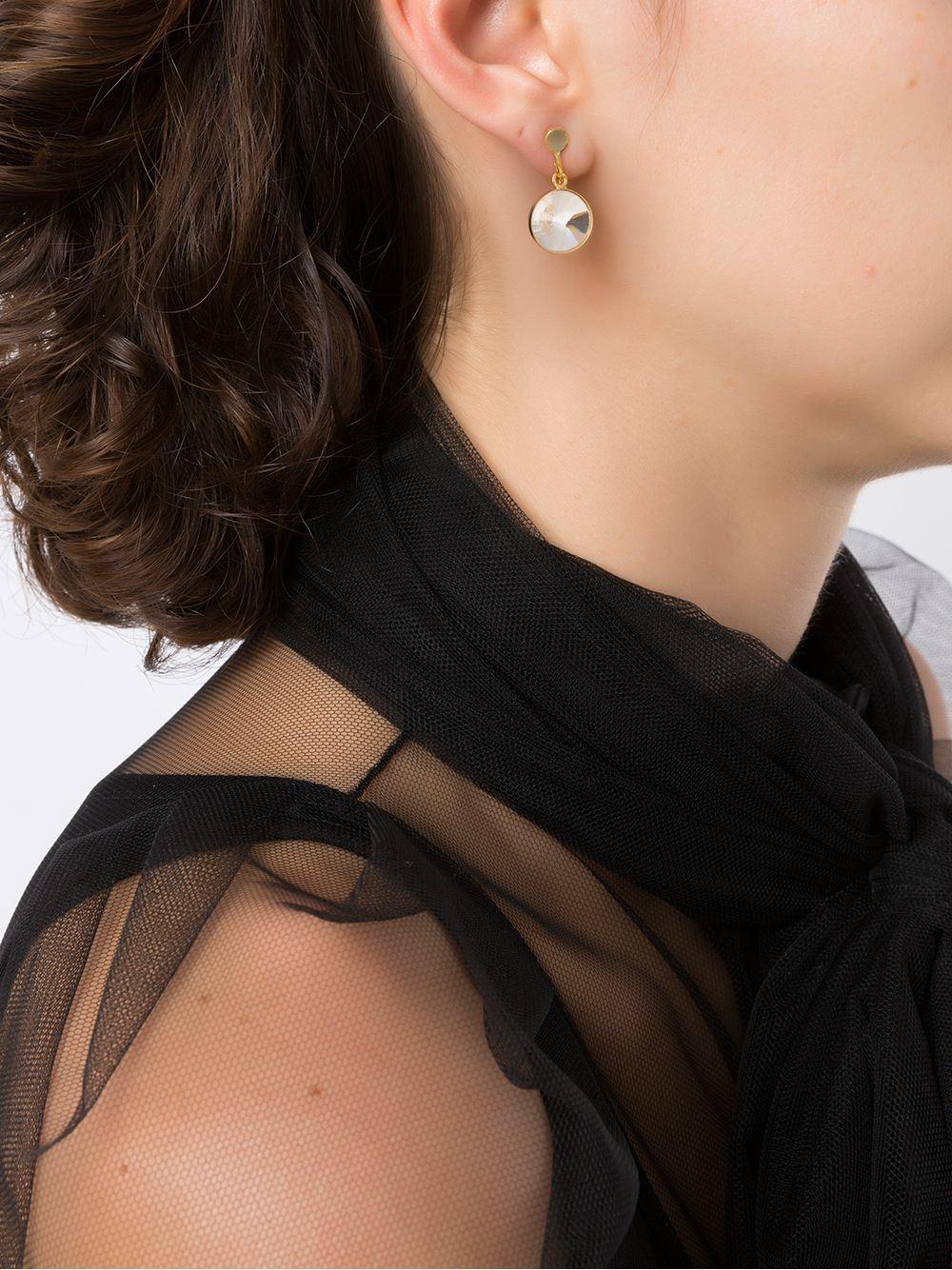 Fashion Metal Geometric Crystal Earrings Jewelry