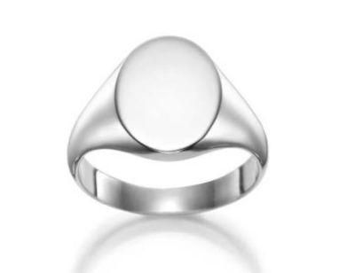 925 Silver Hotselling Signet Ring 2022