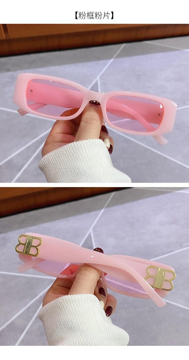 Colorful Sunglasses Jelly Color Fashion Net Red Same Style Square Small Frame Glasses
