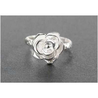 Wholesale Fashion Rose Silver Ring