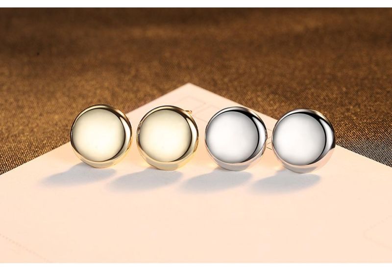 Smooth and Reflective Surface Round Shape Jewelry Earrings