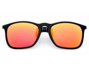Round Man or Woman Polarized Clip on Sunglasses Match with The Optical Glasses for Near-Sighted Driving Cycling Riding Model 4187-R