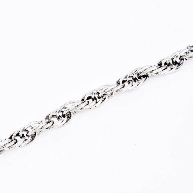 Hip-Hop 316 Stainless Steel Sliver Gold Plated Fashion Jewellery Titanium Steel Link Chain Men′s Bracelet