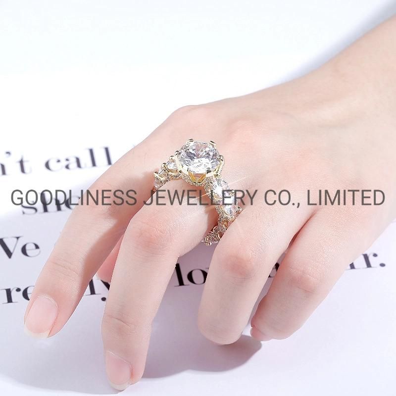 Iced out Women Hip Hop CZ Rings Rapper Jewelry