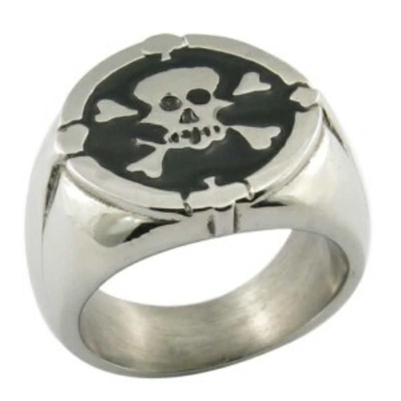 Men′s Skull Ring Stainless Steel Jewelry