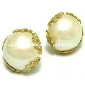 Fashion Jewelry with Special Gold Plated Pearl Earrings (EZ8088)