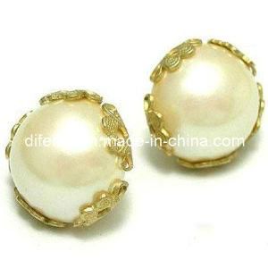 Fashion Jewelry with Special Gold Plated Pearl Earrings (EZ8088)