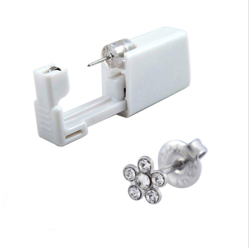 Disposable Low-Pain Ear Piercing Device Piercing Gun Piercing Tool Piercing Gun 316L Stainless Steel Flower Earrings Er9215