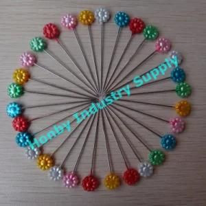 Assorted Color Decorative Metallic Straight Florist Pins