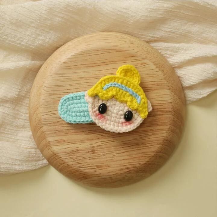 Crochet Bow Snap Hair Clips Ym223