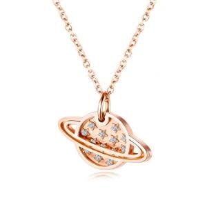 Gold Plated Stainless Steel Small Daisy Clavicle Chain