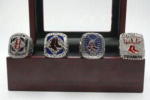 4PCS/Set The MLB 2004 2007 2013 2018 The Boston Red Sox Championship Rings Set Champion Ring