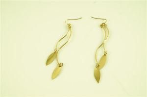 Fashion Spiral Iron with Stamp Disc Earring