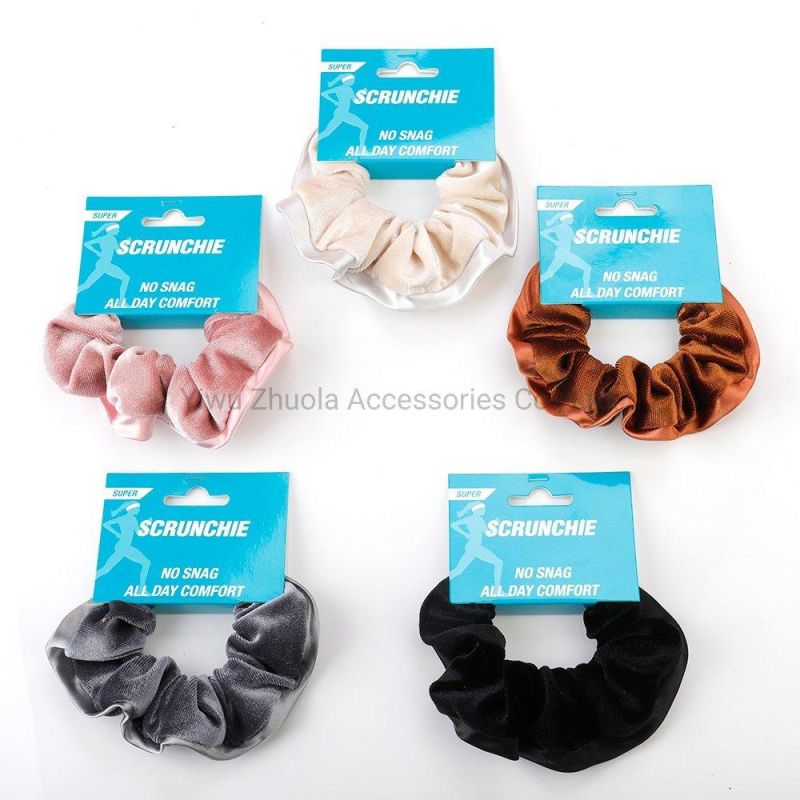 Fashion Fabric Women Hair Scrunchies Wholesale