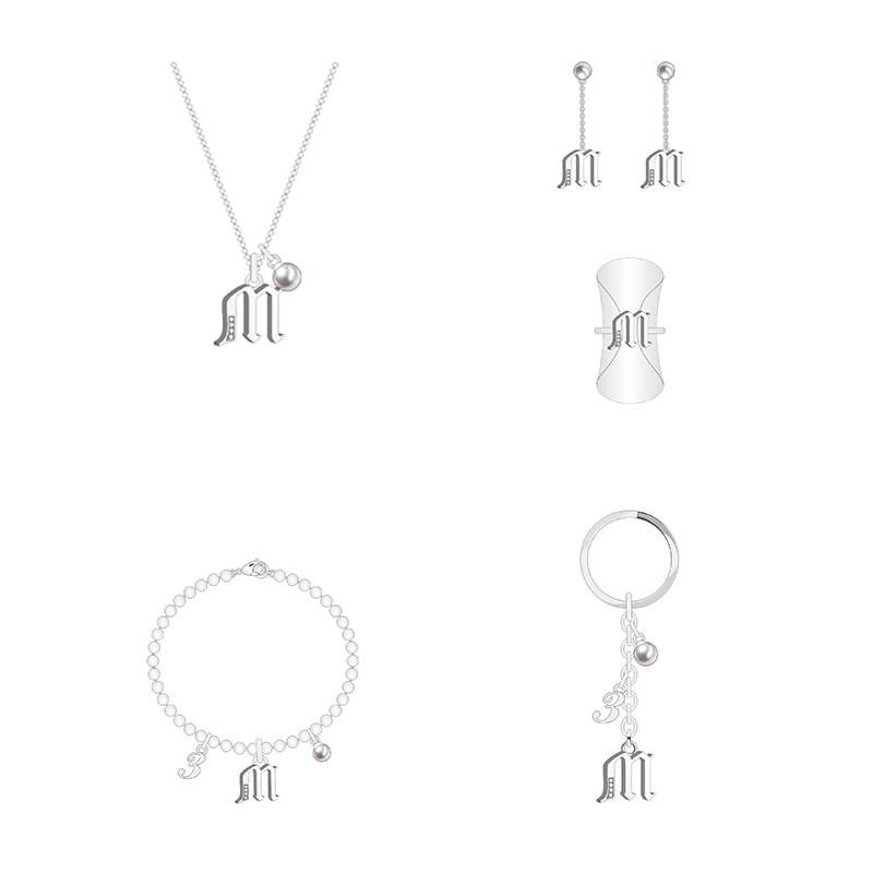 Silver Letter Creative Design Fashion Jewelry