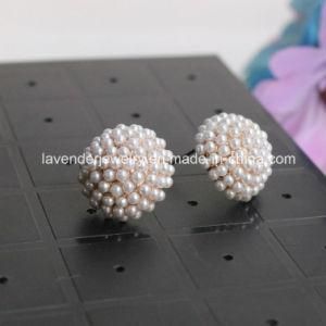 Jewelry Gold Plated with Pearl Stud Earrings for Women