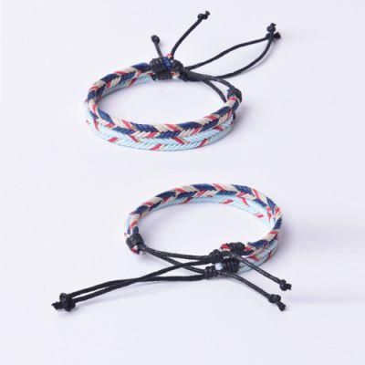 Colorful Couple Braided Rope Ethnic Wind Hand-Woven Bracelet