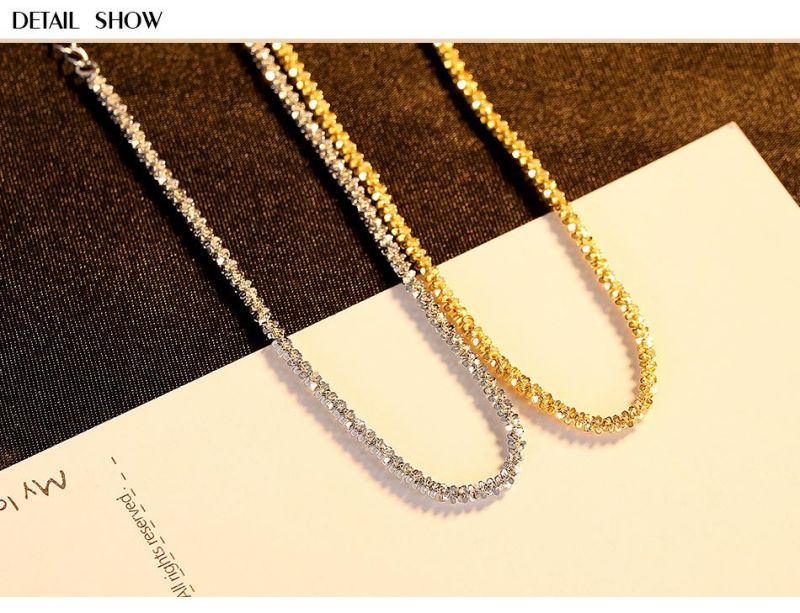 Sterling Sliver 925 Flower Spike Necklace for Women Fine Jewelry
