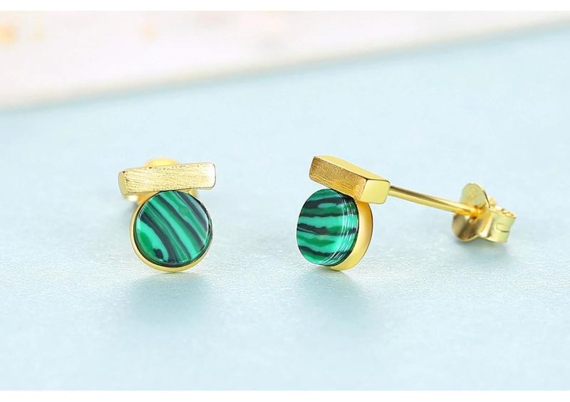 Jewelry Fashion Earring 925 Silver Ear Stud with Alexandrite
