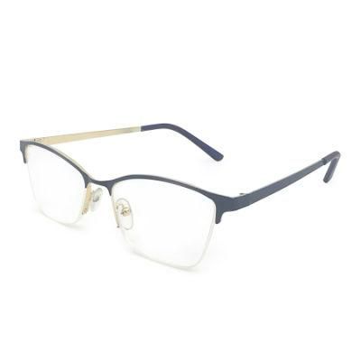 Custom Brand Metal Eyewear Frames Glasses Optical Glasses Frame with Spring Hinge