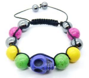 Fashion Bracelet, Hot New Skull Bracelet, Stone Skull Bracelet Jewelry (3328)