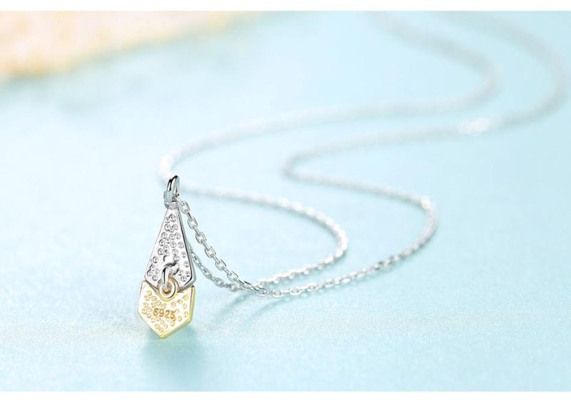 OEM Classic Silver and Golden Collarbone Chain Necklace
