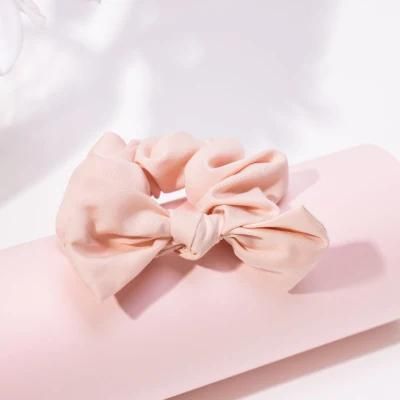 Natural Eco-Friendly Cute Pink Beauty Scrunchies Tencel Scrunchies