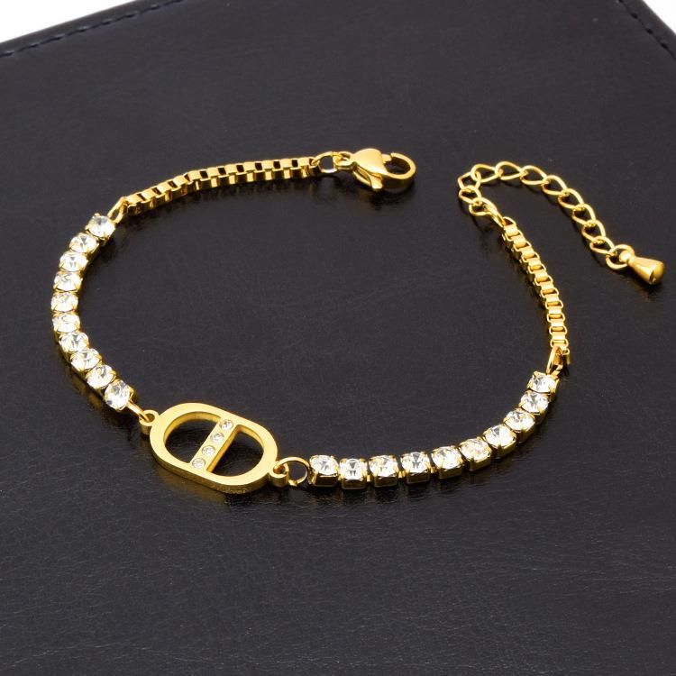 Manufacturer′ S High-Quality Fashion Jewelry Customized Waterproof and Fadeless 14K 18K Gold Bracelet Jewelry Wholesale