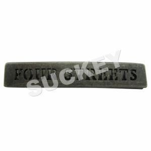 Metal Label in Square Shaped with Engraved Logo ((HT0657)