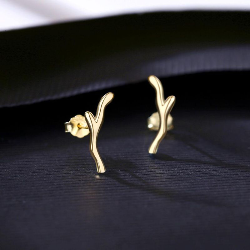 Fashion Branches Jewelry High Quality S925 Ear Studs