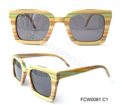 Colorful Real Wooden Fashion Sunglasses