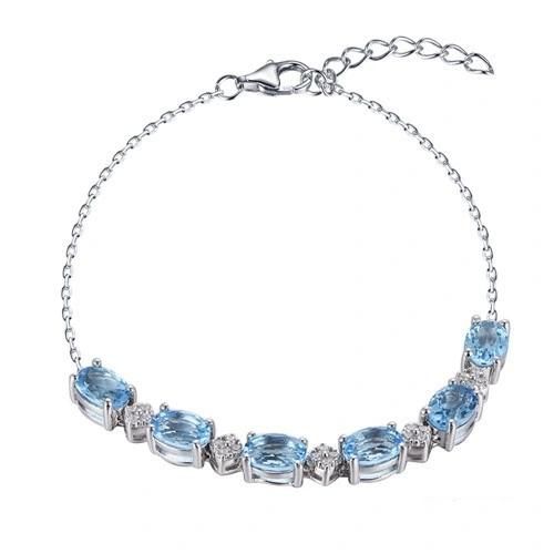 925 Silver Main Stone Glass Earring for Girls