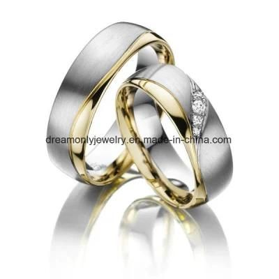 Two Tone Dummy Wedding Rings, Jewelry Store Display Brass Dummy Rings, Custom Design Wedding Bands