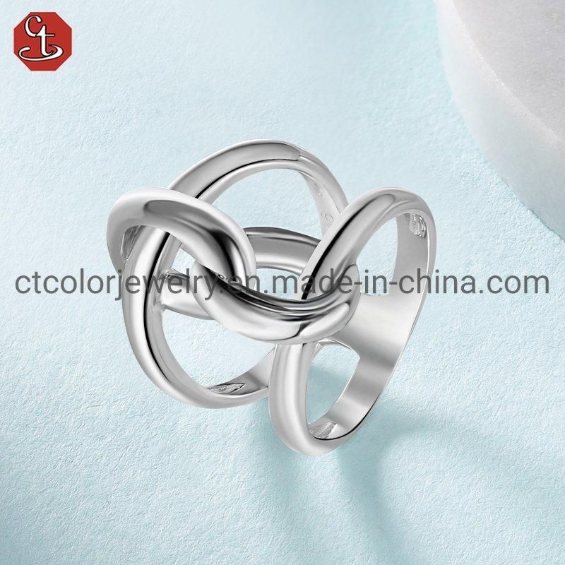 Hot Sale Jewelry 925 Sterling Silver and Brass Earring for Women