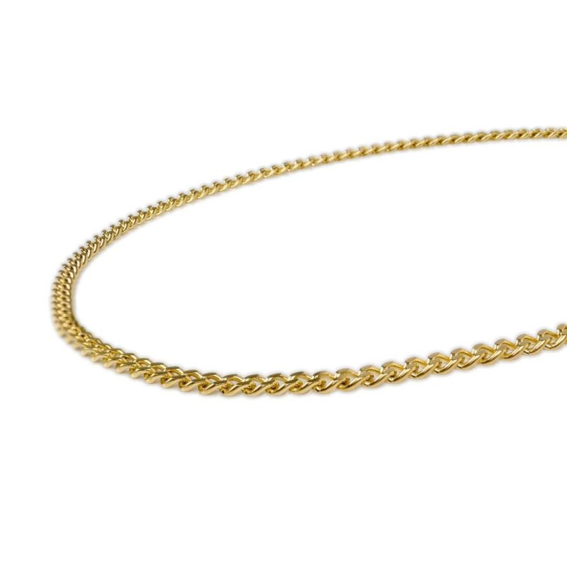 Factory Wholesale Fashion Jewelry Exaggerated Punk Style Simple Temperament Necklace Stainless Steel Plated 18K Gold Rough Grinding Chain Necklace Female