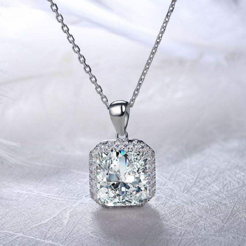 Fashion Jewellery 925 Sterling Silver Jewelry Pendant Gmestone Necklace