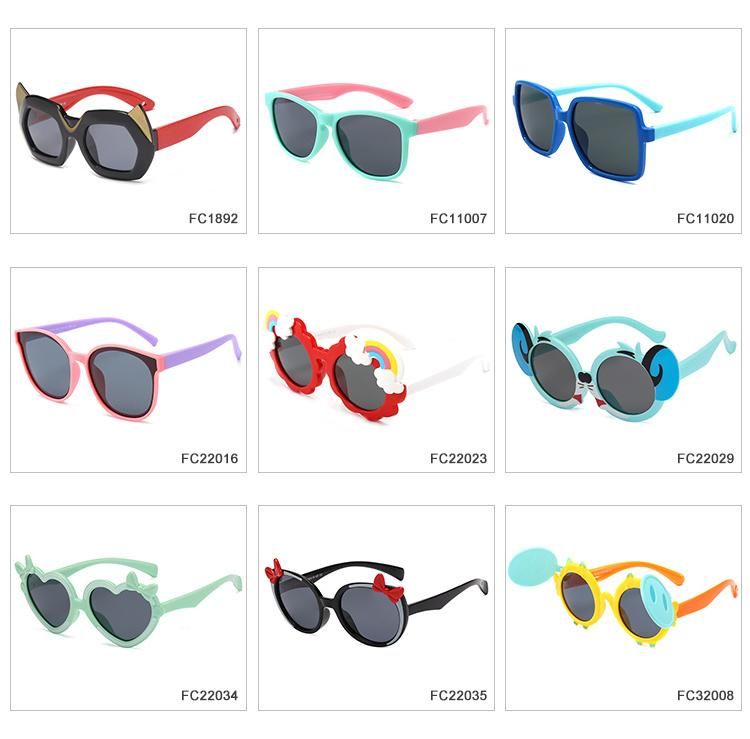 Classic Unisex Kids Gift for Little Boys Girls UV400 Polarized Shades Flexible Silicone Sunglasses
