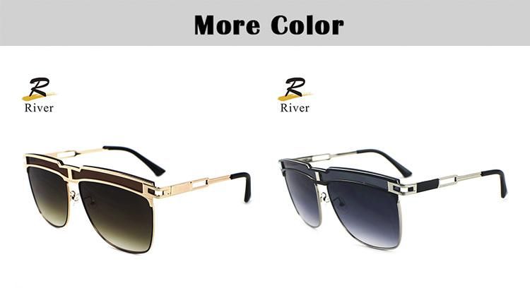 Colorful Hollow Metal Frames Women Ready Sunglasses