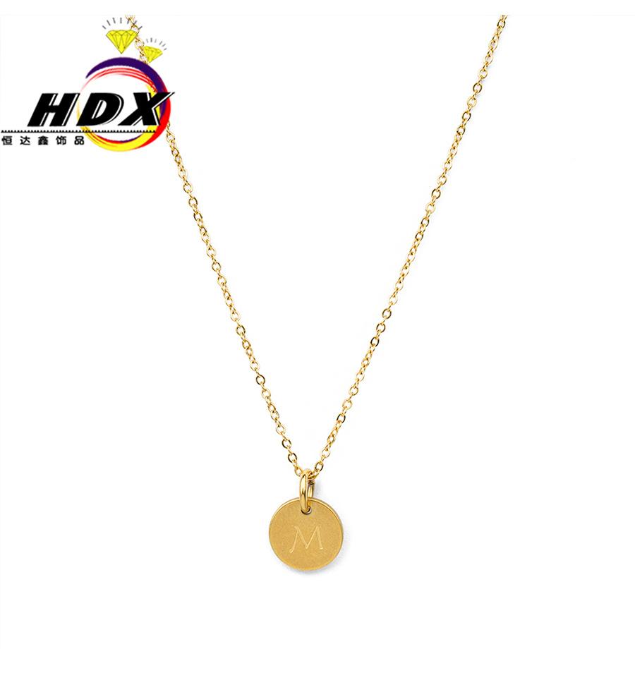 Simple Minority Female Letter Pendant Geometric Beauty Necklace