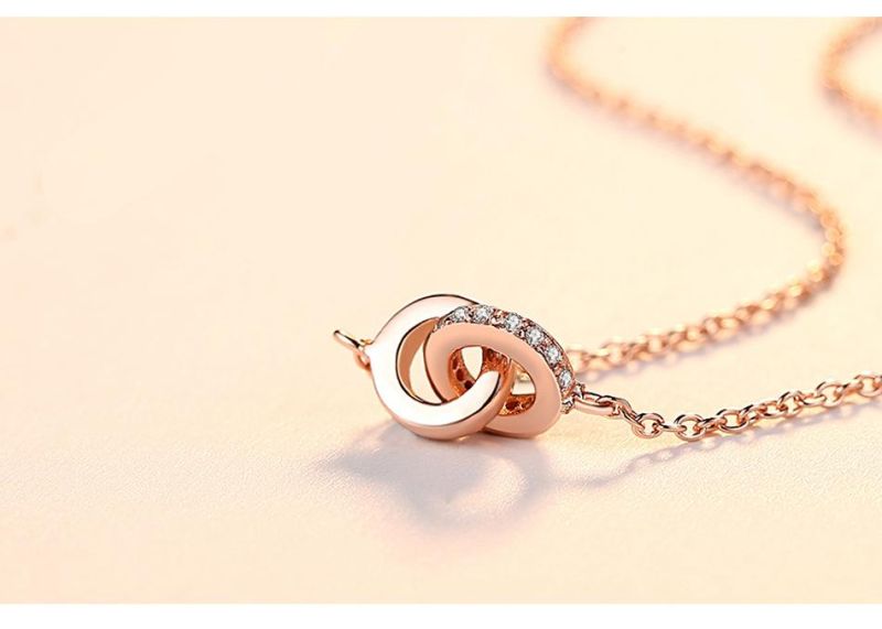 Hot Sale Clavicle Chain Necklace with Zircon in Buckle