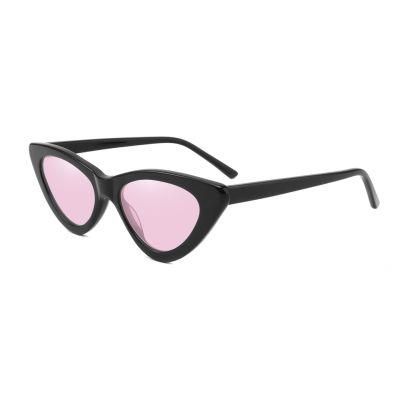 New High Guality Brand Designer Customized Acetate Cat Eye Women Fashion Sunglasses