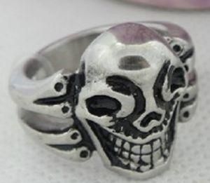 316L Stainless Steel Casting Skull Rings (RZ6040)