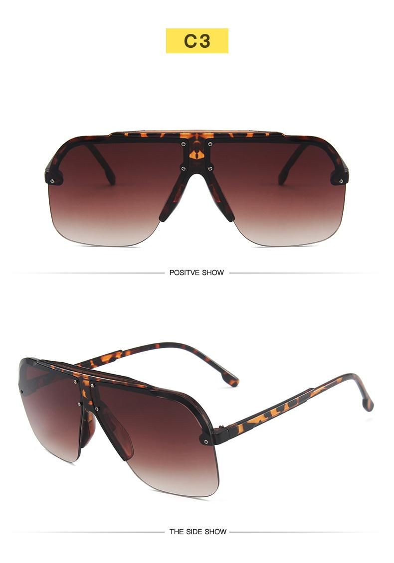 Retro Big Frame Glasses Retro Sunglasses Bright Black Sunglasses