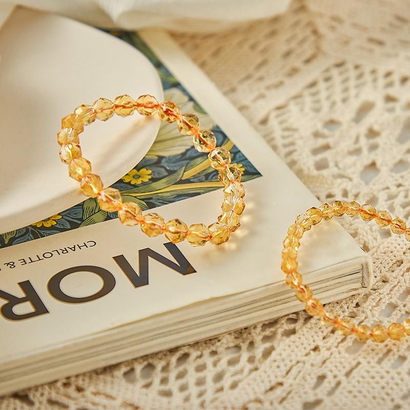 Fashion Jewelry Natural Citrine Crystal Bracelet