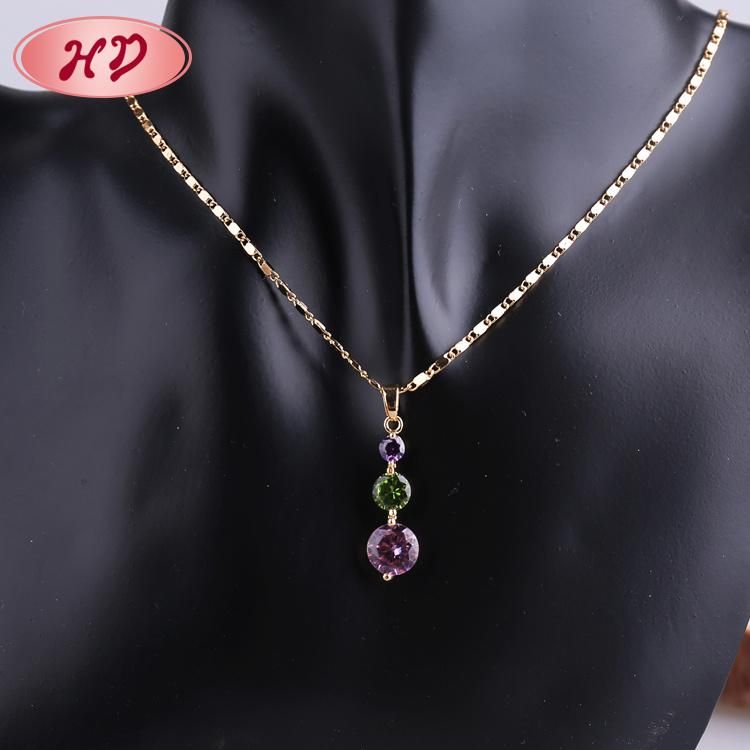 Wholesale White Zircon Brass Gold Plated Ball Jewelry Sets
