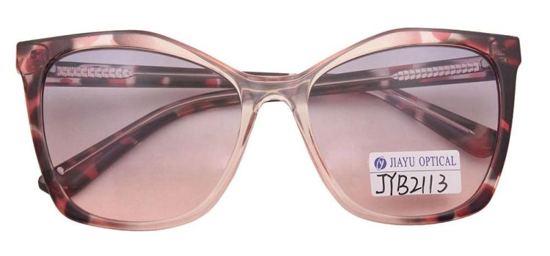 Custom Logo Retro Fashion Butterfly Shaped Multicolor Polarized Sun Glasses