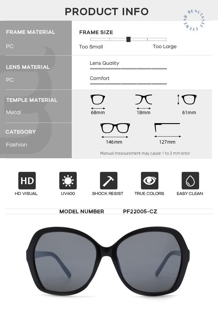 2022 New Fashion Women Sunglasses Round Frame
