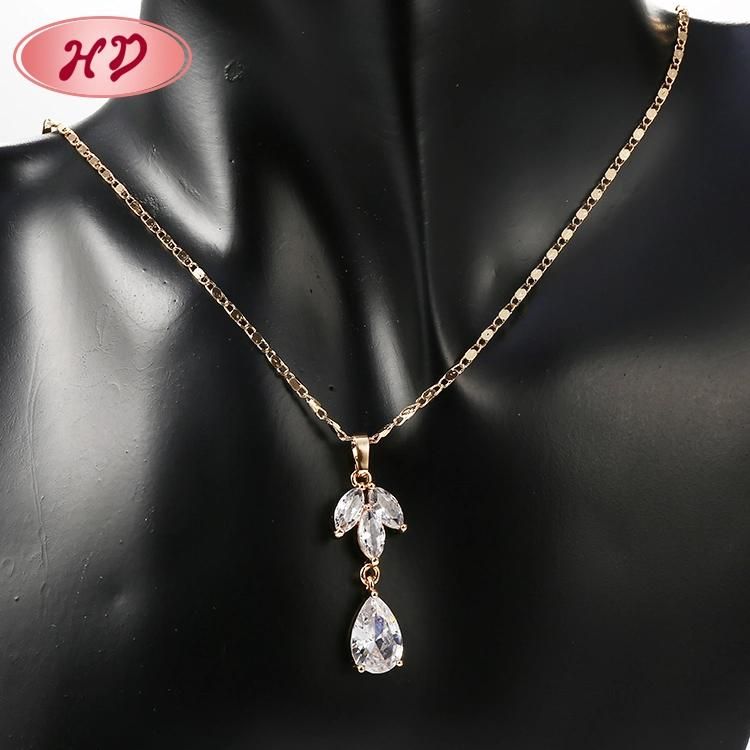 Fashion Alloy 18K Gold Plated Jewelry Chain Sets for Female