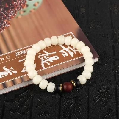 Fashion Jewelry Natural White Jade Bodhi Root Bracelets